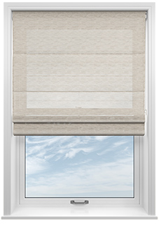 Sahara Voile, Metallic Sand - Motorised Roman Blind